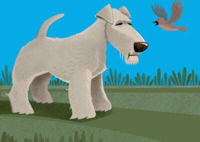 Terrier and Bird_2